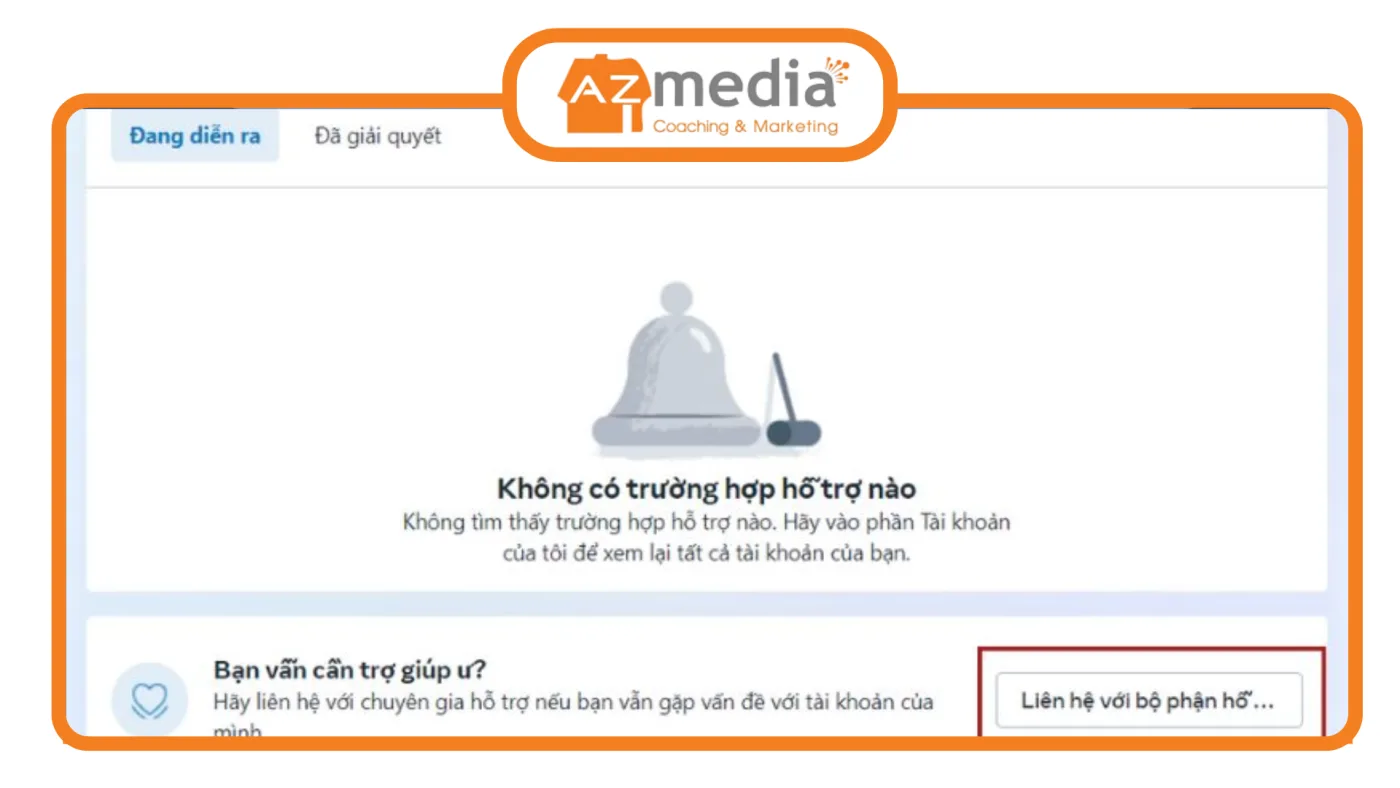 Liên hệ bộ phận hỗ trợ Facebook để xác minh tài khoản Lien he bo phan ho tro Facebook de xac minh tai khoan