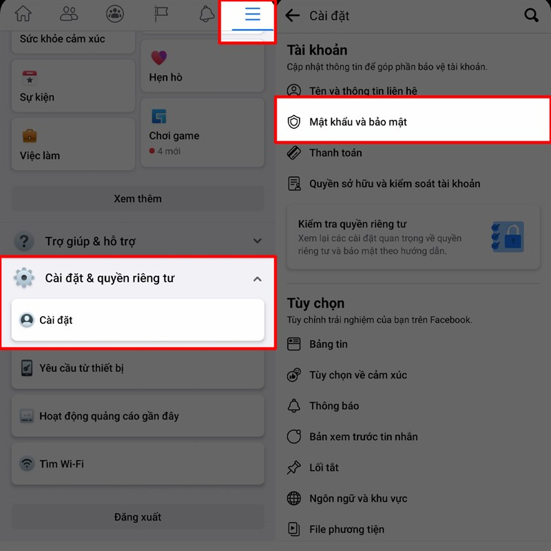 bảo mật 2 lớp facebook 1