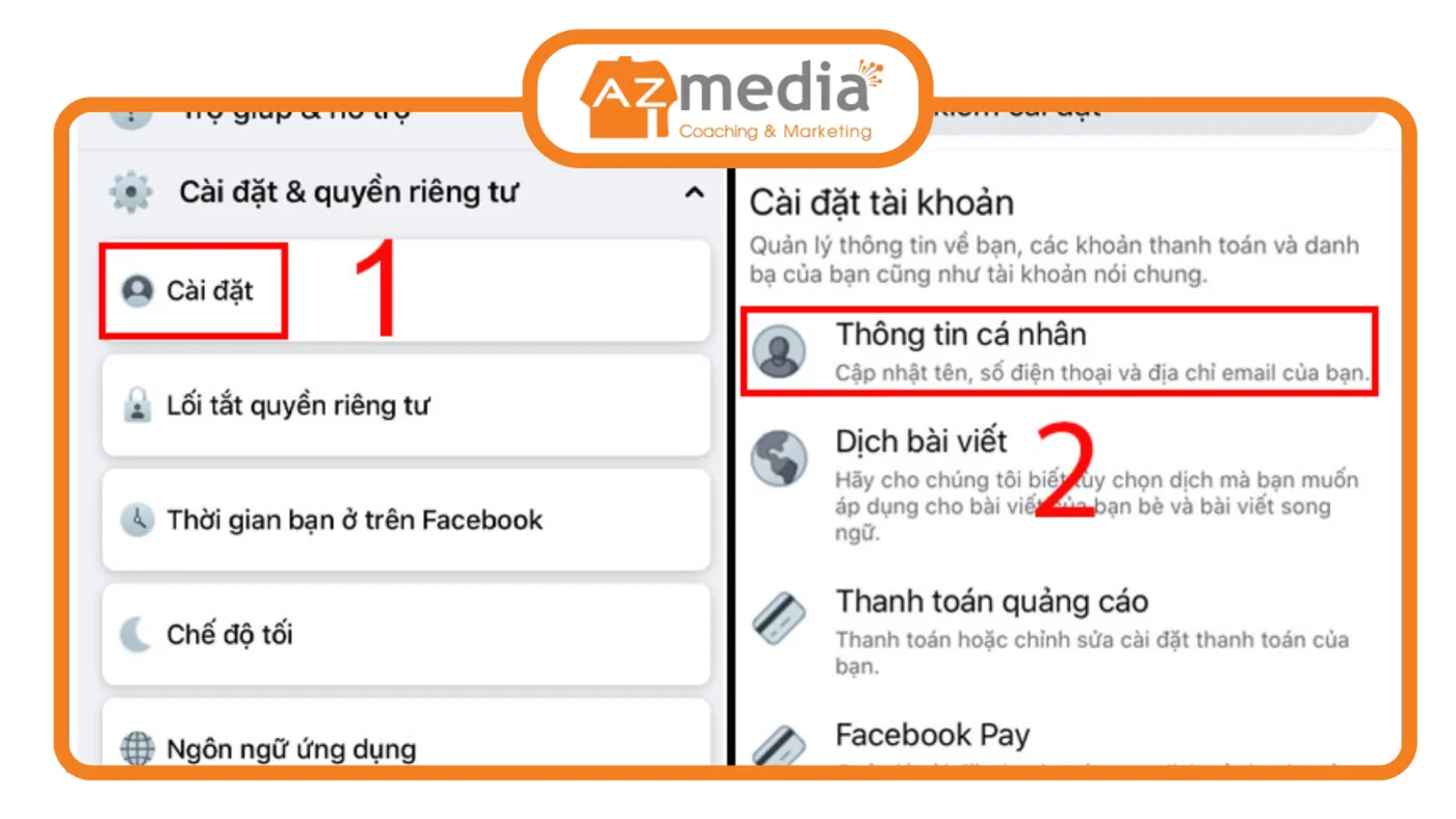Đổi tên Facebook trên điện thoại Android Doi ten Facebook tren dien thoai Android