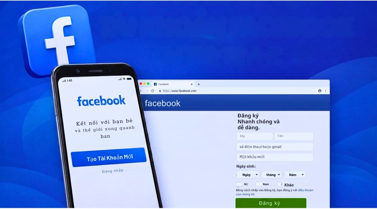 hướng dẫn tạo tài khoản Facebook trên máy tính