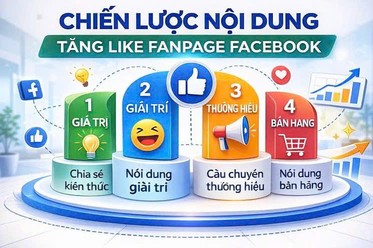 cách tăng like fanpage facebook miễn phí