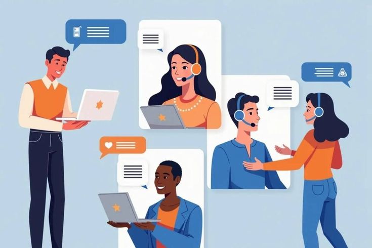 Hình minh họa: Tương tác với khách hàng trong group